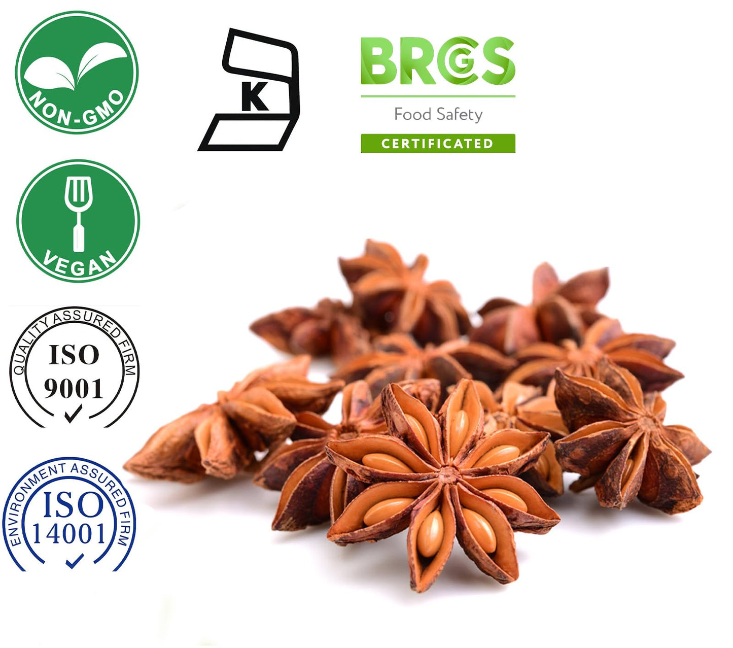 Spicefun Star Anise 12Oz(340G), Chinese Star Anise Whole, Fresh, Pure And Dried Anise Pods, Great For Cooking, Baking And Tea
