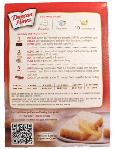 Duncan Hines Signature Deliciously Moist Lemon Supreme Cake Mix 16.5 Oz.