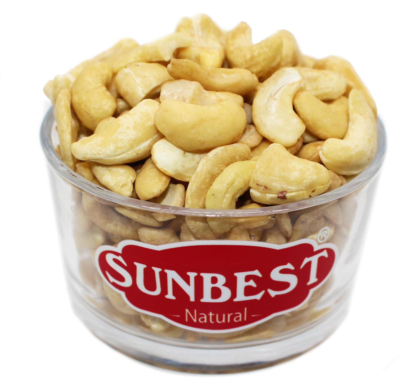 Sunbest Natural Dry-Roasted Cashew Pieces - 5 Lb Bulk Bag (80 Oz) - Unsalted, Low Sodium & Diet-Friendly - Kosher Certified Supe