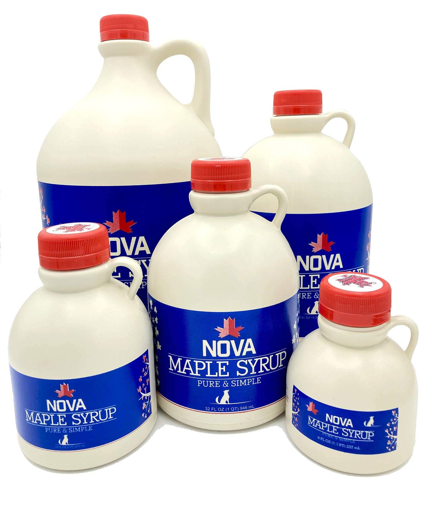 Nova Maple Syrup Pure Grade-A Maple Syrup 32 Fl Oz Quart Pack of 1