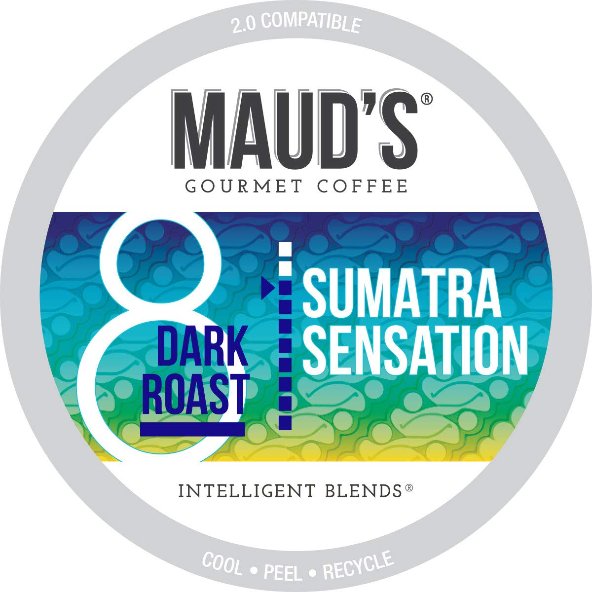 Mauds Sumatra Dark Roast Coffee Pods  100 ct | Sumatra Sensation Coffee | 100% Arabica Dark Roast Coffee | Solar Energy Produced Recyclable Pods Compatible with Keurig K Cups Maker