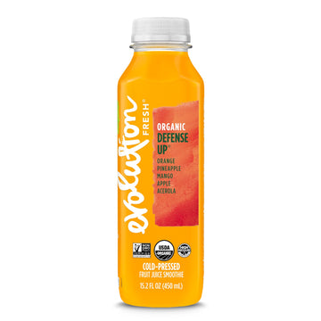Evolution Fresh Organic Defense Up, Organic, 100% Cold-Pressed Fruit Juice Smoothie, Excellent Source Of Vitamin C, 15.2 Fl Oz