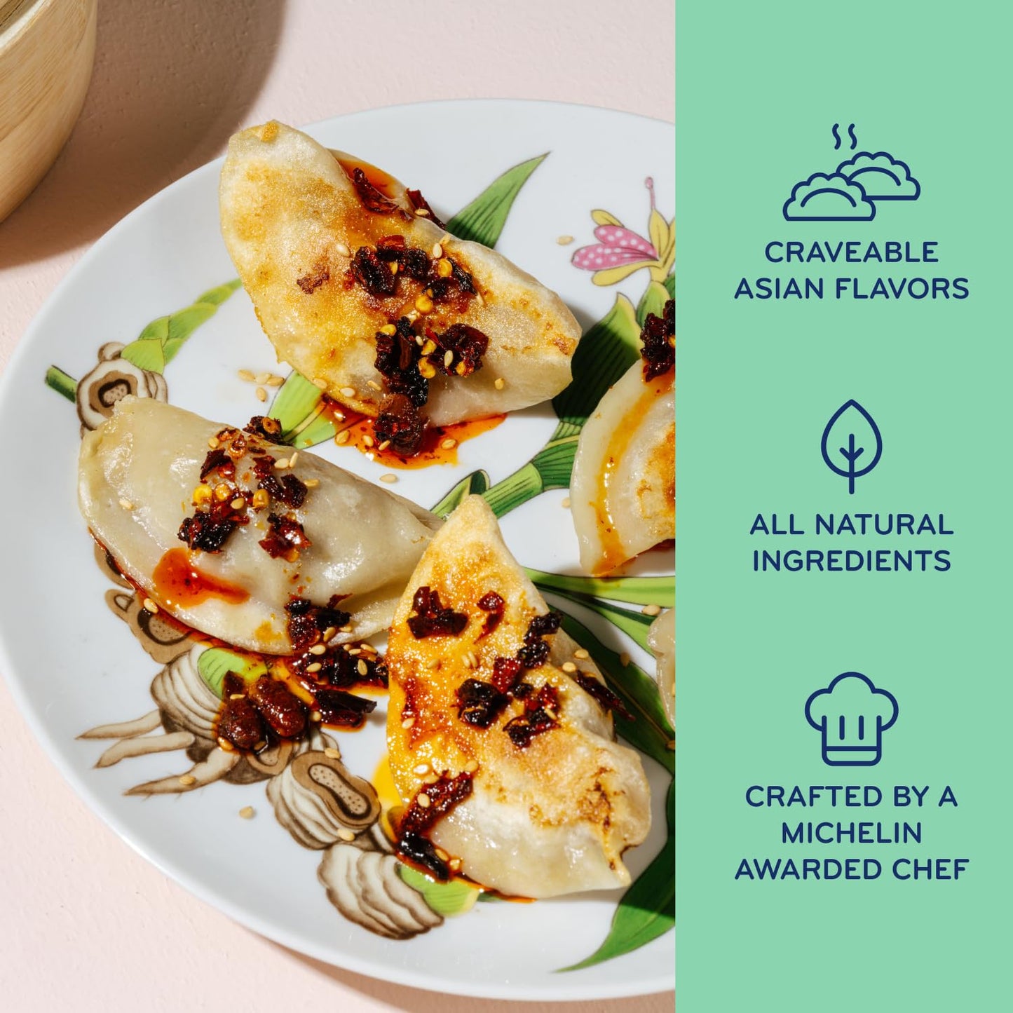 Laoban Dumplings?Spicy Beef Frozen Dumplings?Angus Beef, Sichuan Pepper, Chili?Made From Scratch with Best Ingredients?Frozen Me