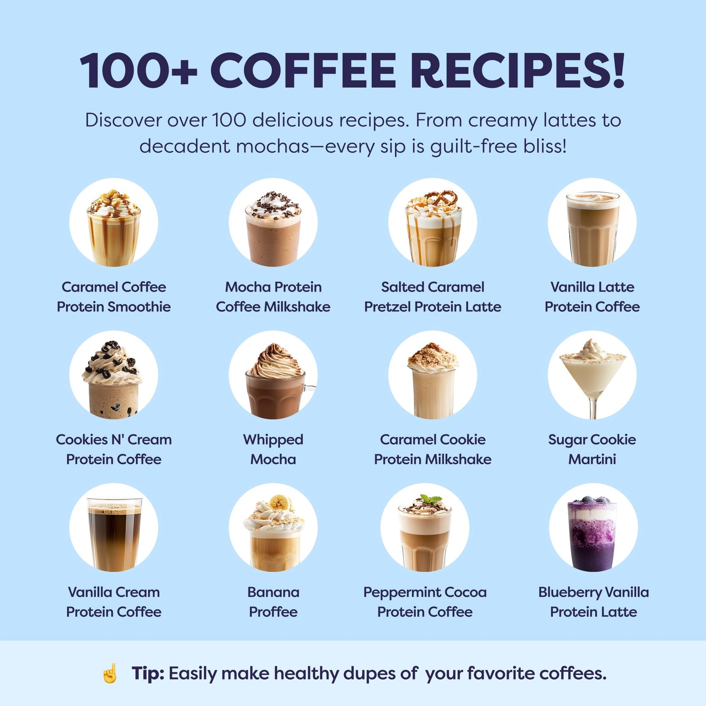 French Vanilla Protein Iced Coffee - enhanced Whey Protein & Instant Iced Coffees - 100% Natural Cold Brew - Zero Artificial Flavors & Sweeteners  80 mg Caffeine  No Added Sugar  20 Servings