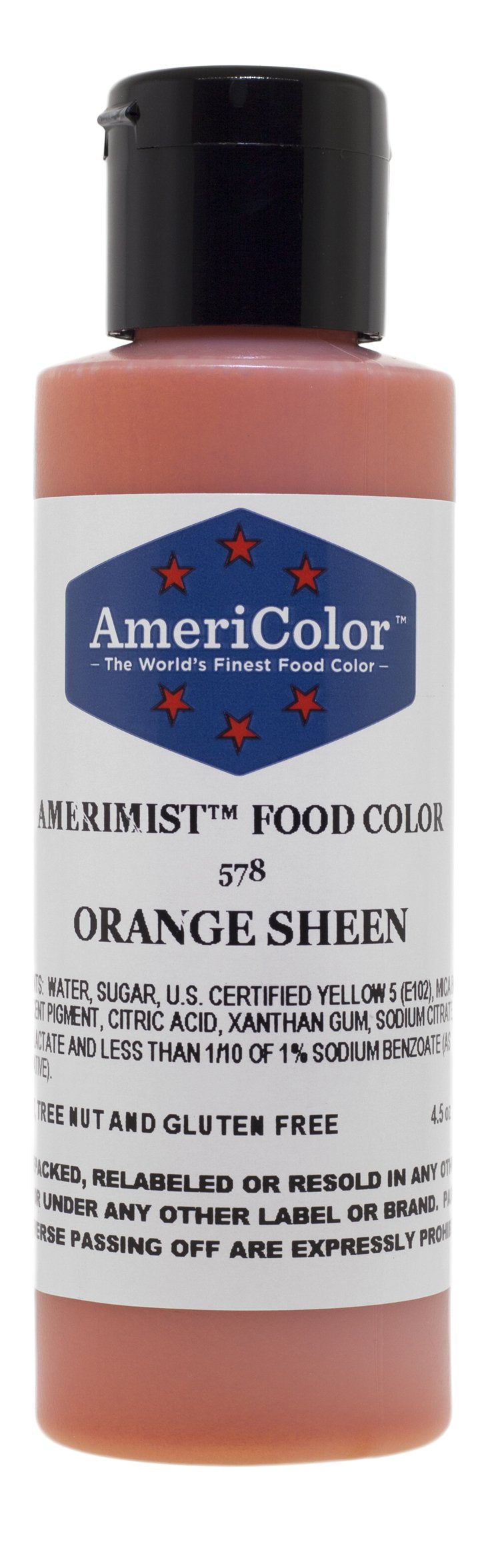 Americolor Amerimist Airbrush Color 4.5 Ounce, Orange Pearl Sheen