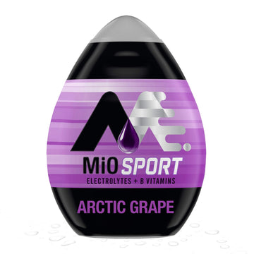 Mio Sport Electrolytes Arctic Grape Naturally Flavored Liquid Water Enhancer 12 Count 1.62 Fl Oz