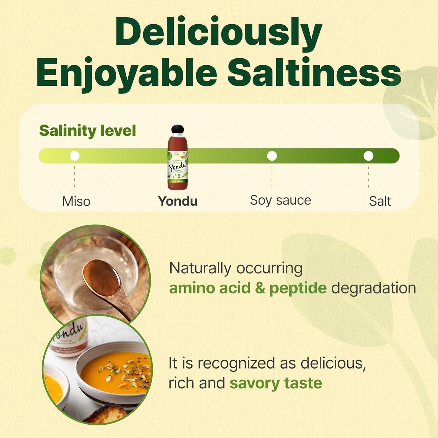 Yondu Vegetable Umami Seasoning Sauce - Plant-Based All-Purpose Flavor Boost, 28 Fl Oz