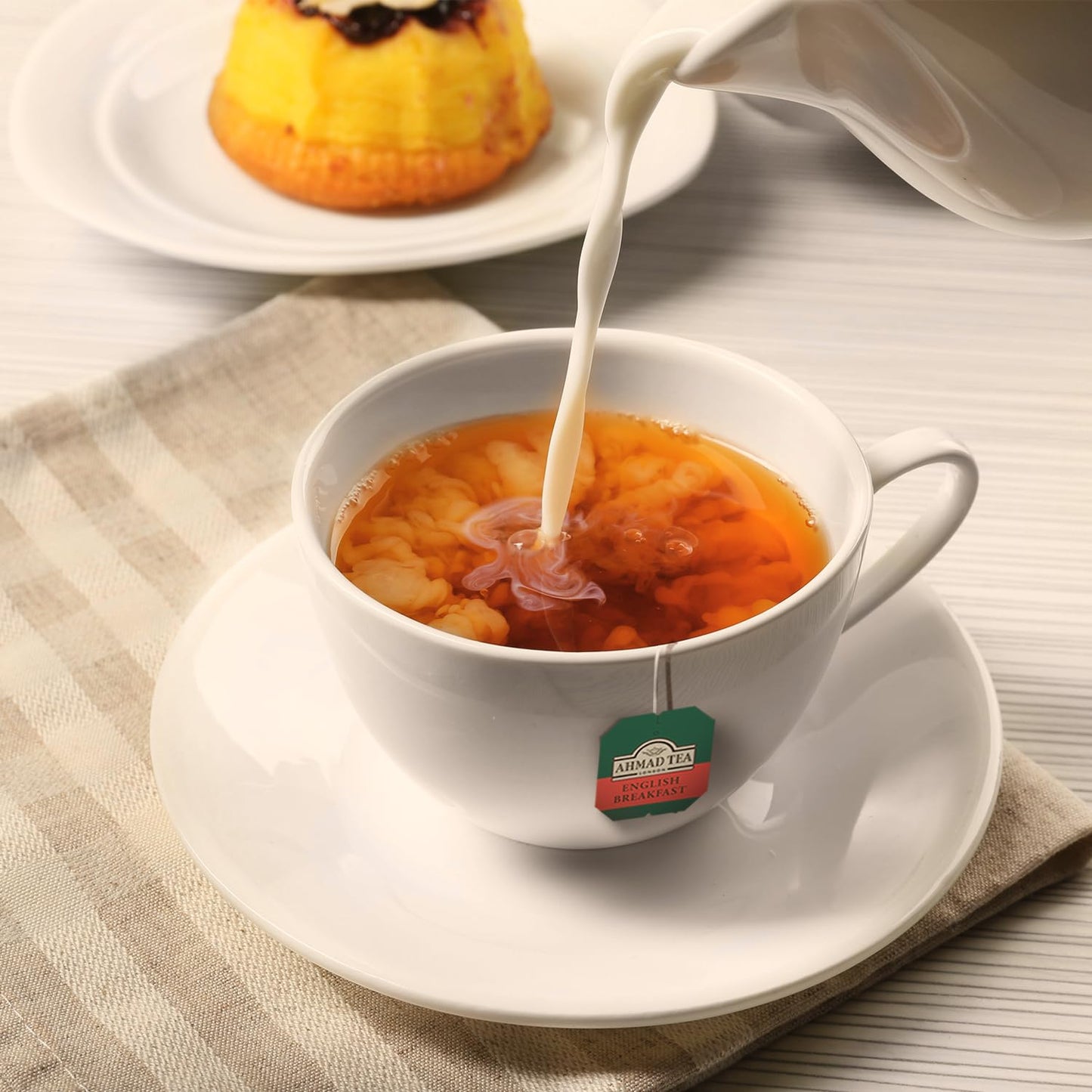 Ahmad Tea Black Tea, English Breakfast Teabags Individually Wrapped In Foil, 100 Ct - Caffeinated & Sugar-Free
