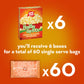 Jolly Time Microwave Popcorn, Butter & Sea Salt, 1.2oz Personal Bags, Pack of 60