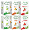 Simple Mixes Natural Gelatin Variety Pack, 2 Each: Strawberry, Orange & Lime, Healthy, Lactose, Fat & Gluten Free, Kosher, 3.1 O