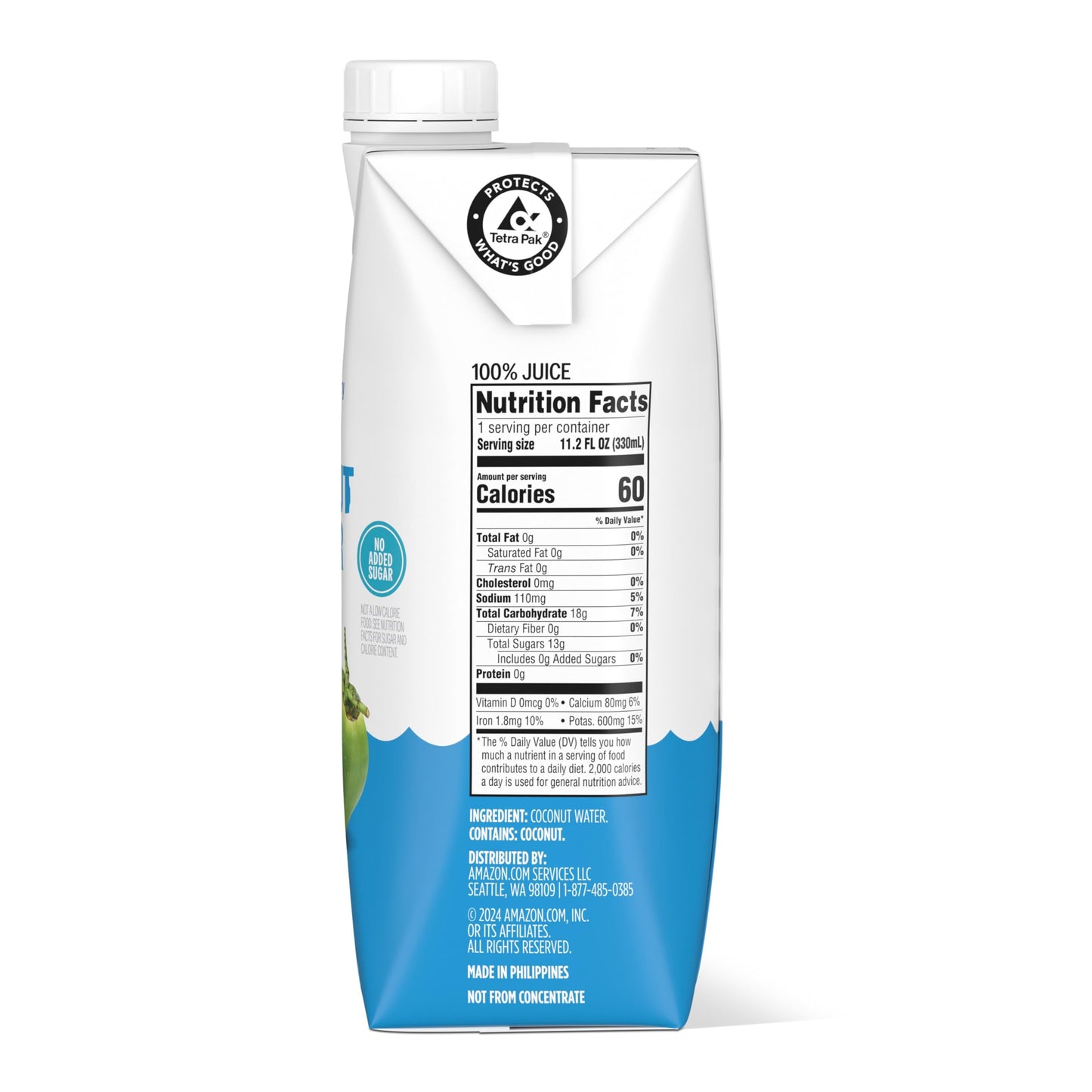 large online retailer Grocery  Pure Coconut Water  11.2 Fl Oz  24 Ct (Previously Happy Belly  Packaging May Vary)