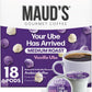 Maud's Vanilla Ube Flavored Coffee Pods, 18 ct, Medium Roast Flavored Coffee in Recyclable Single Serve Pods - 100% Arabica Bean