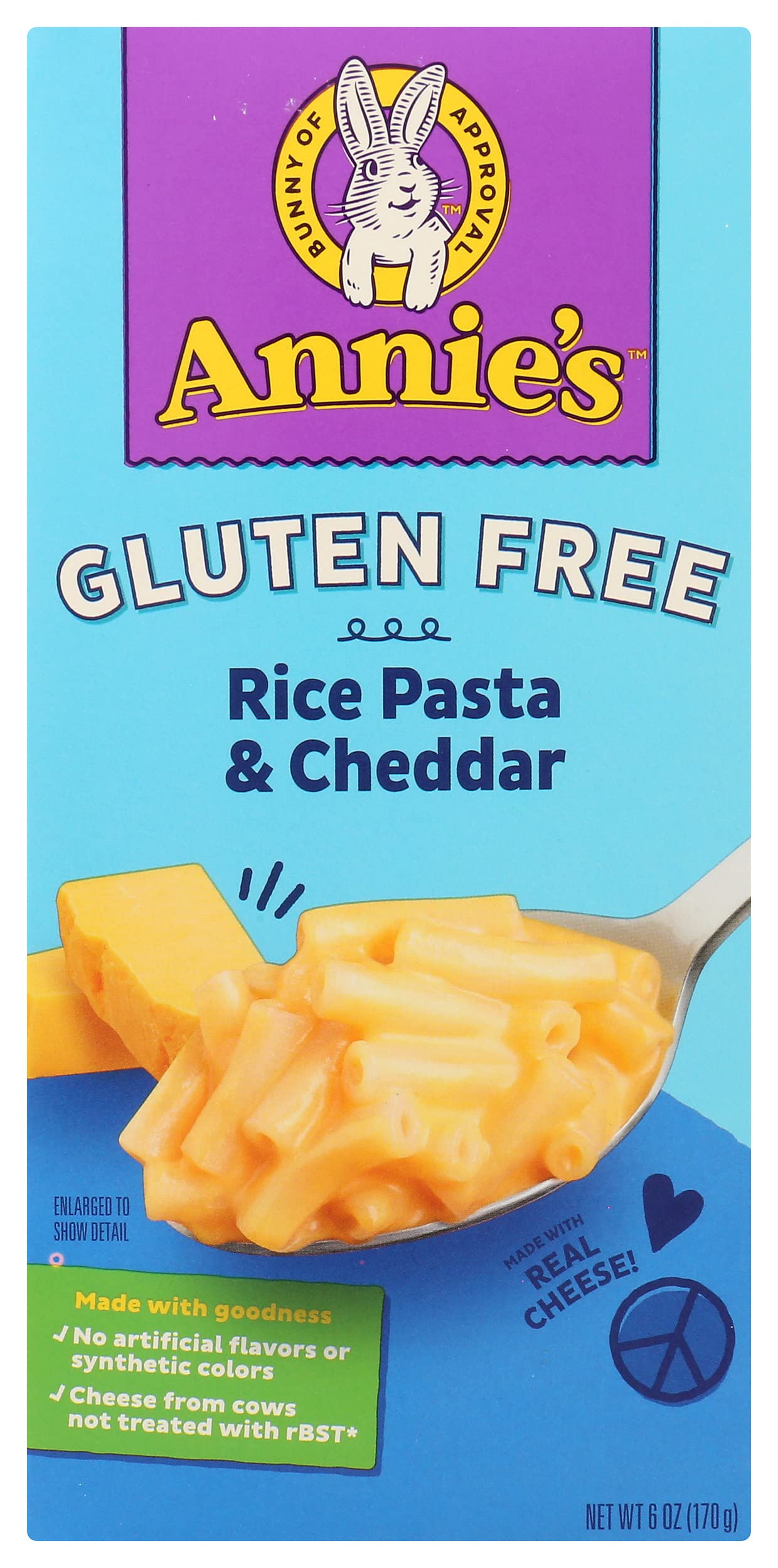Annies Homegrown 22719 Cheddar Rice Pasta