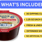 30 Count | Salad Dressing Dipping Sauce Portion Cups | Single Serve Packets (Cannonball Barbecue Sauce)