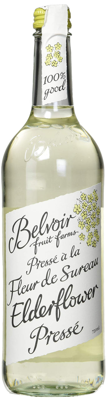 Belvoir Organic Elderflower Presse Juice, 25.4 Ounce Glass Bottle