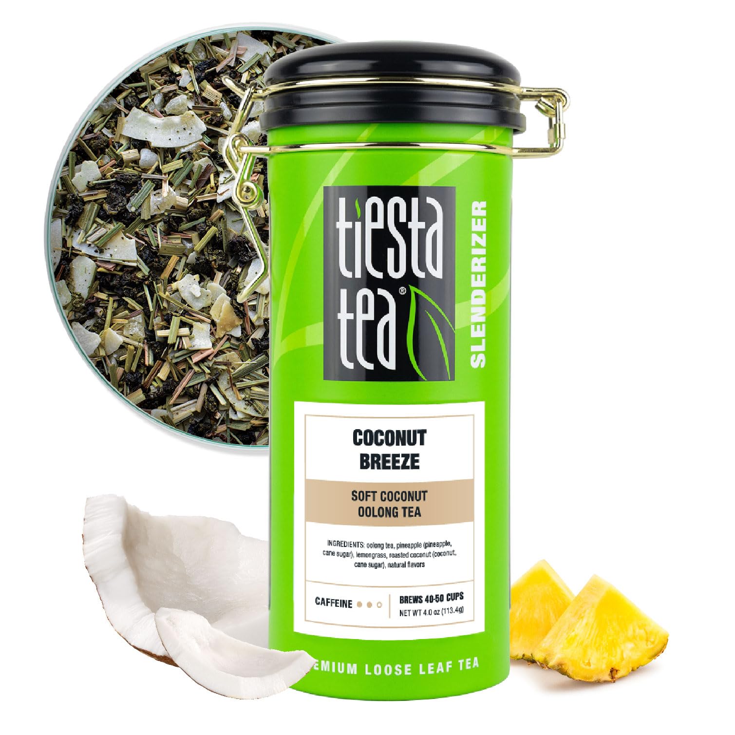 Tiesta Tea - Coconut Breeze - Soft Coconut Oolong Tea - Loose Leaf Tea Blend - Medium Caffeinated Oolong Tea - Make Hot Or Iced