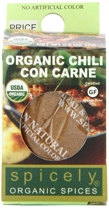 Spicely Organic Chili Con Carne Seasoning 0.45 Oz Certified Gluten Free