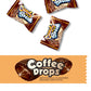 CANDY BREAK Coffee Drops, Center Filled Hard Candy, Espresso Flavor, 24.7 Oz Bulk Bag, Individually Wrapped, Brown