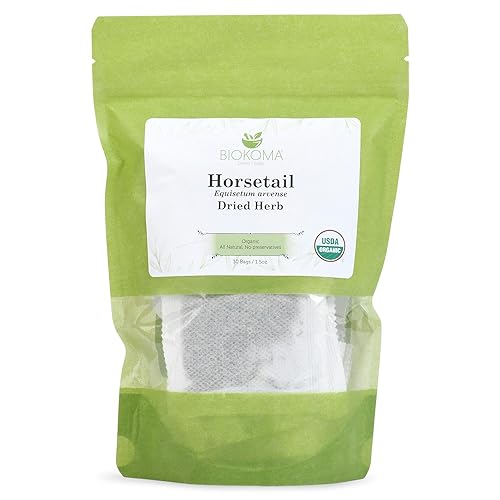 Pure And Organic Biokoma Horsetail Dried Leaves 30 Tea Bags 1.5Oz In Resealable Moisture Proof Pouch