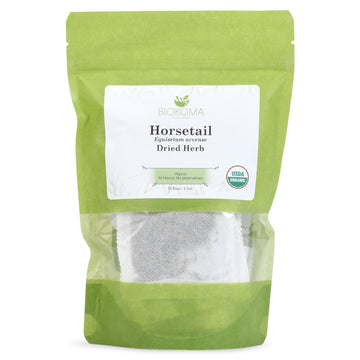 Pure And Organic Biokoma Horsetail Dried Leaves 30 Tea Bags 1.5Oz In Resealable Moisture Proof Pouch
