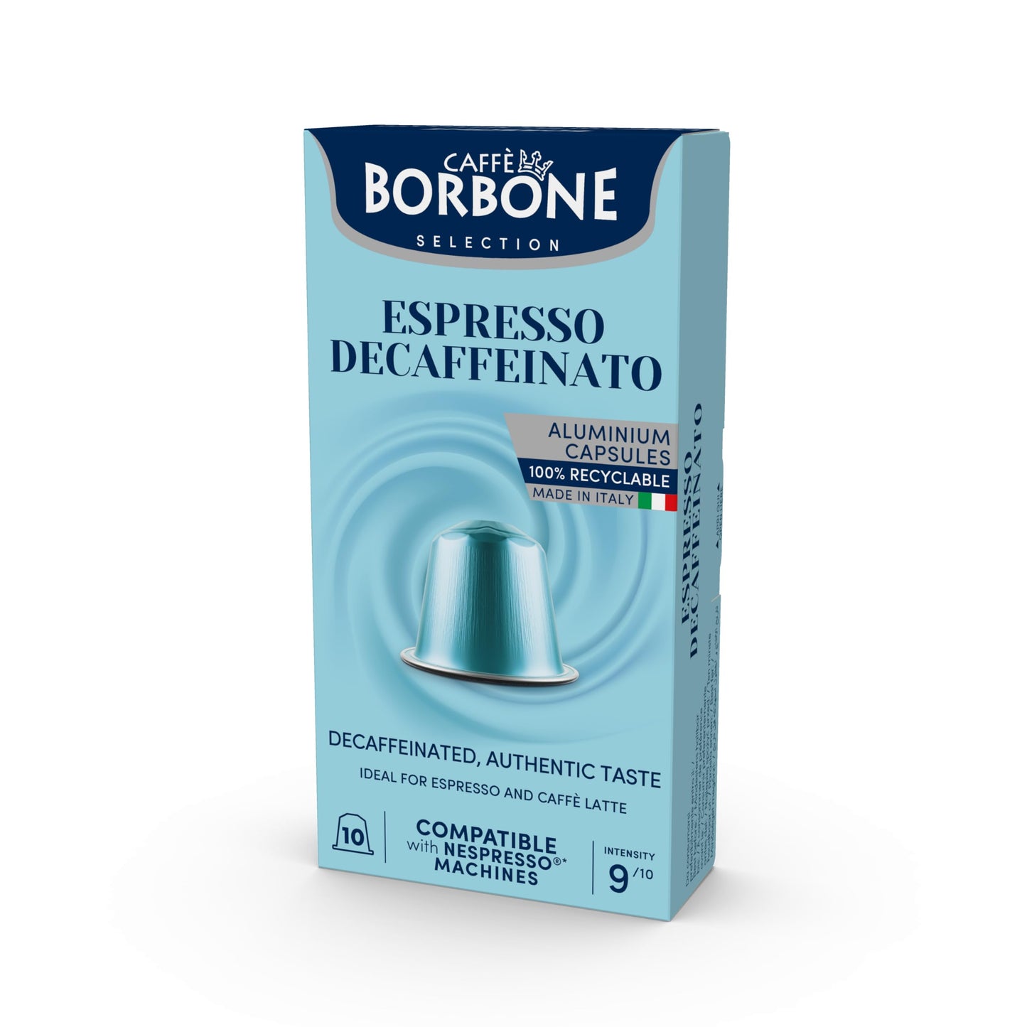 Caffè Borbone Decaffeinated Aluminum compact pieces for Nespresso, Medium Roast, 100 Count