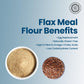 Pride Of India- Flax Meal Flour 1 Lbs (454 Gm) Nutty Earthy Taste Freshly Milled In Small Batches | Prepare Muffins Pancakes Smoothies Pudding Salads | Gluten-Free, Vegan