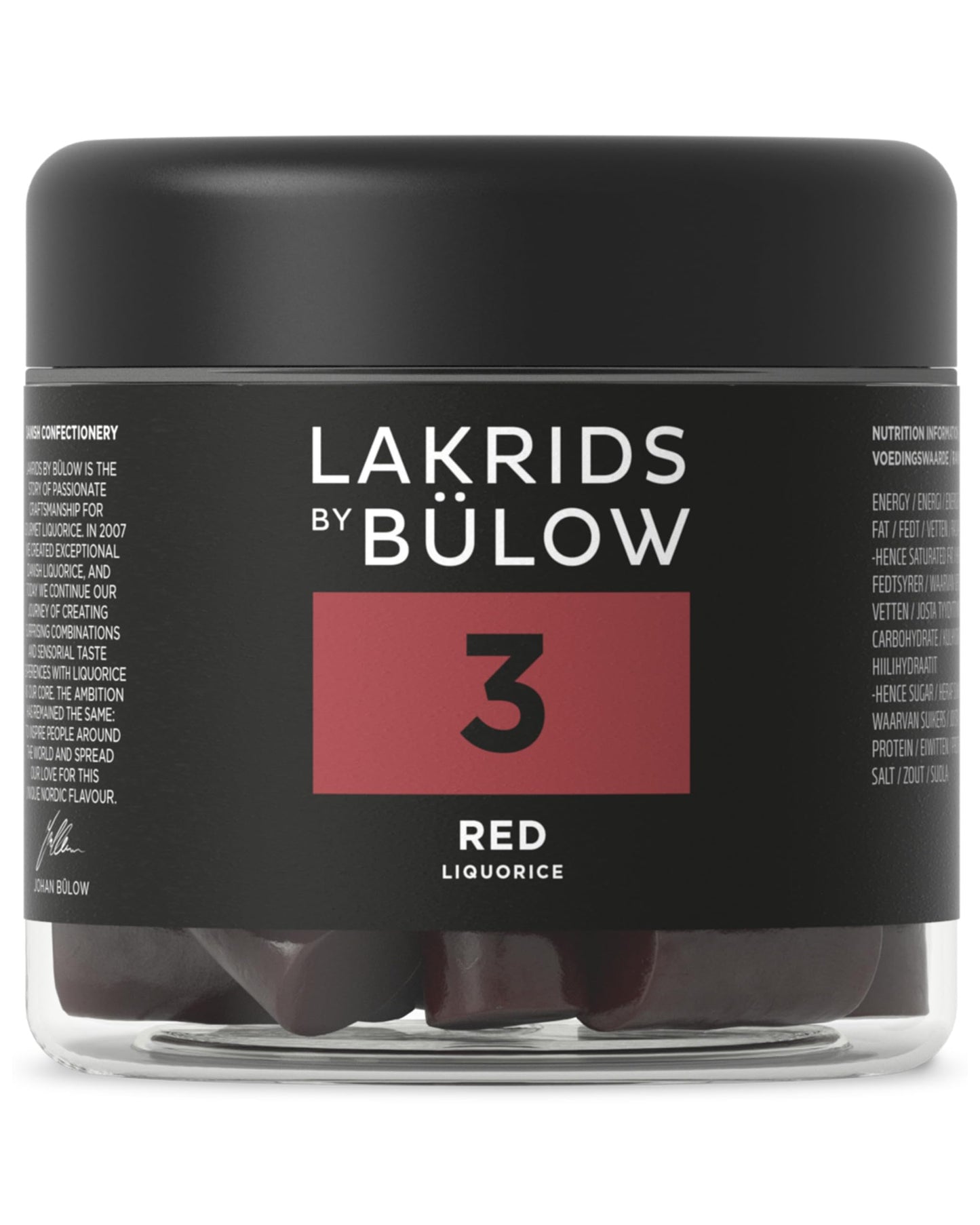 Lakrids By Blow - 3 - Red Licorice - 5.29 Oz - Vegan Gourmet Licorice From Scandinavia - Gluten Free & Gelatine Free - Swedish C