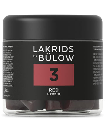 Lakrids By Blow - 3 - Red Licorice - 5.29 Oz - Vegan Gourmet Licorice From Scandinavia - Gluten Free & Gelatine Free - Swedish C