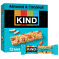 KIND Nut Bars, Almond & Coconut, Gluten Free, Low Sodium, 3g Protein, 12 Count