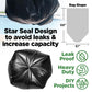 95-96 Gallon Extra-Large Trash Bags, 61X68 Black Garbage Bags, 1.2 Mil Thick (50 Count), Heavy-Duty Outdoor 95 Gallon Trash Bags