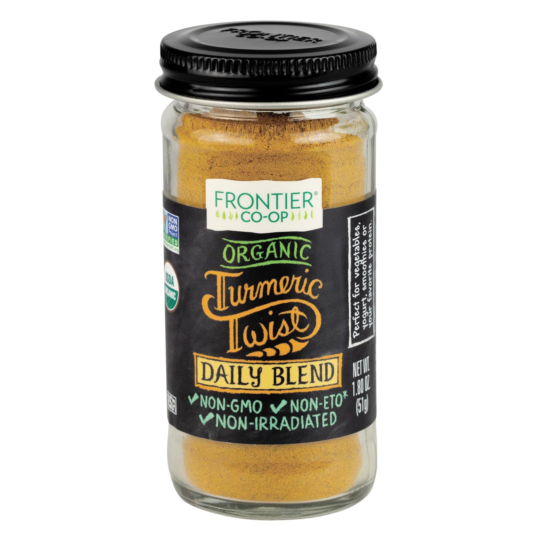 Frontier Turmeric Blend, Daily, Organic, 1.8 Ounce