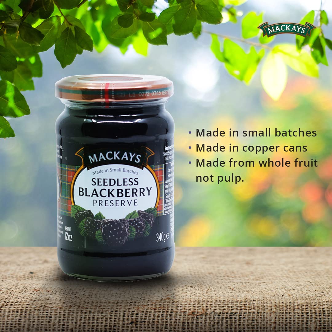 Mackays Seedless Blackberry Preserve, 12 Ounce (Pack Of 1)