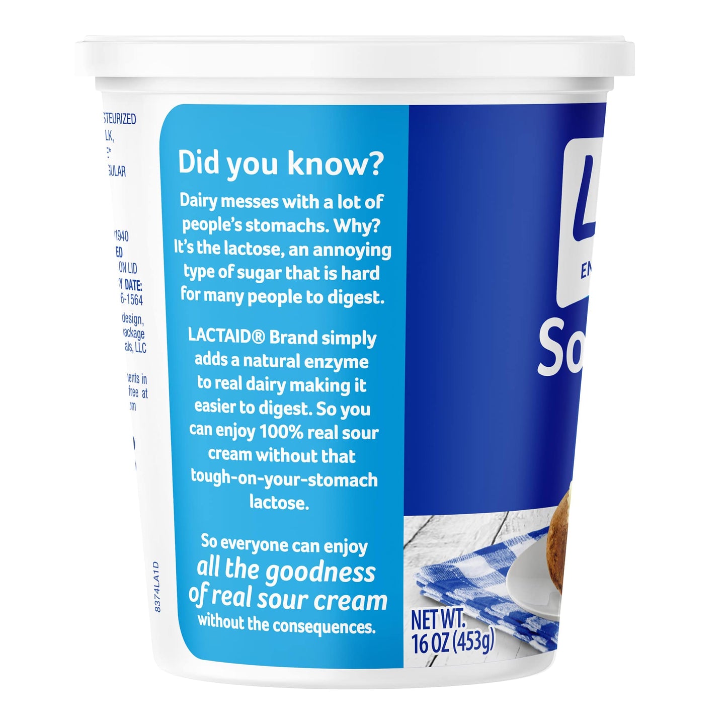 Lactaid Sour Cream, 16 oz