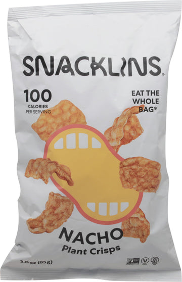 Snacklins Nacho Plant Crisps, 3 Oz