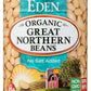Eden Organic great Northern Beans No Salt Added 15-Ounce cans (Pack of 12) (Value Bulk Multi-Pack)