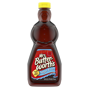 Mrs. Butterworth's Sugar Free Pancake Syrup, 24 Fl Oz - Thick Maple Flavor for Pancakes, Waffles & Breakfast