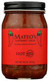 Mateos Gourmet Salsa Hot - 16 oz