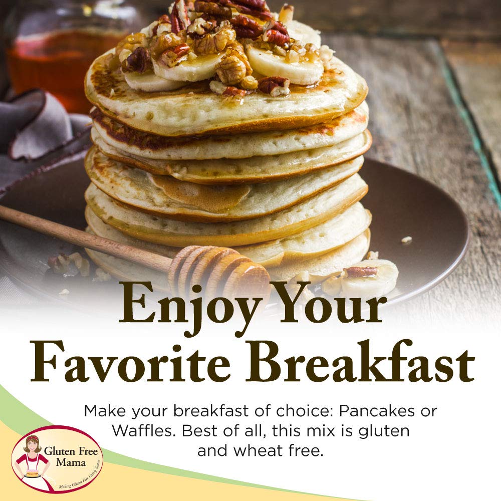 Gluten Free Mama'S: Pancake And Waffle Mix - Light And Fluffy - 32 Oz Bag