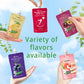 Hethstia Konjac Jelly Pouch Drinkable Variety Pack - Low Calorie, Gluten-Free, Vegan, Keto, Vitamin C, 10 Pack - Lychee, Blueber