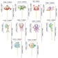 Ercadio 20Pcs Ocean Animal Cupcake Toppers Under The Sea Turtles Octopus Cupcake Picks Seahorse Coral Cake Decorations For Under