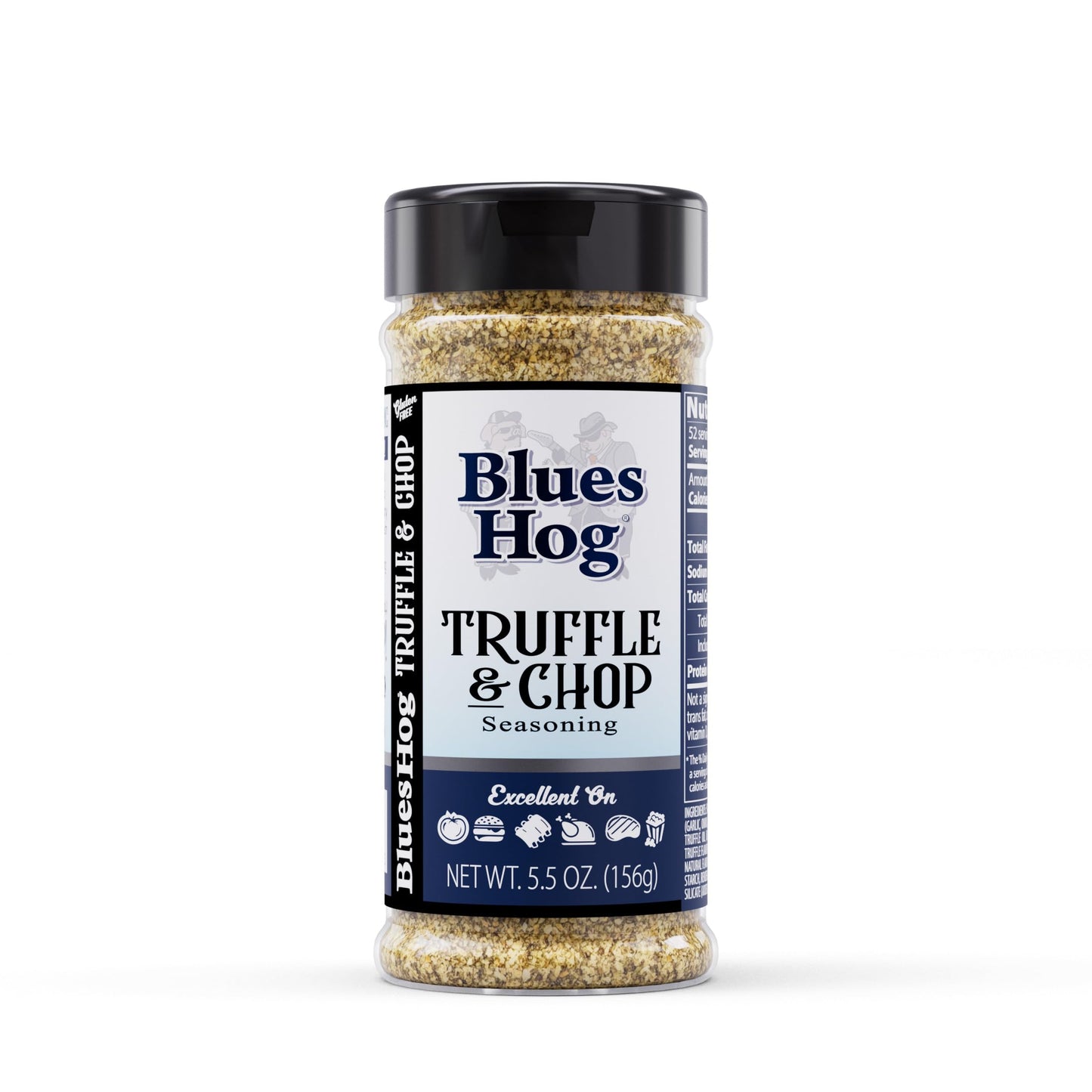 Blues Hog Truffle & Chop Seasoning, Bold Truffle Flavor, Gourmet All-Purpose Rub, All-Natural, Gluten-Free, Made In The Usa, 5.5 Oz