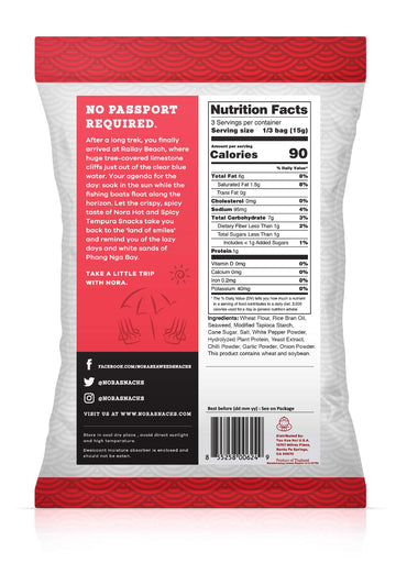 Nora Snacks Tempura Spicy 1.6 OZ
