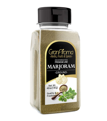 Granaroma 4.8 Oz Ground Marjoram, French & Italian Cuisine, Savory Seasoning