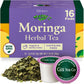 Gya Tea Co Moringa Herbal Tea Pods - Decaf Wellness Tea, 16 Count, for Body Comfort and Relaxation