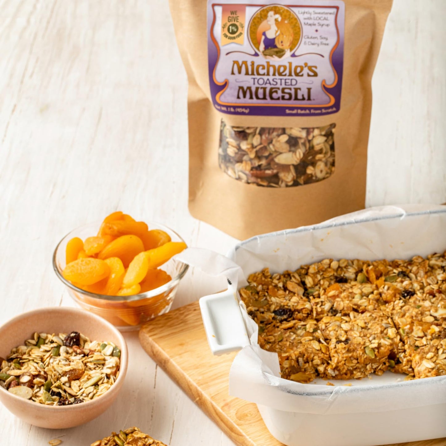 Micheles Granola Toasted Muesli, No Refined Sugar, Gluten Free & Non-GMO, 12 Ounce, Pack of 6