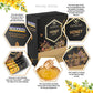 Honigma Deliciously Sweet Acacia Honey Sticks - 50 Count (12G Each) | Pure Ukrainian Honey | Sustainably Sourced | Bursting With