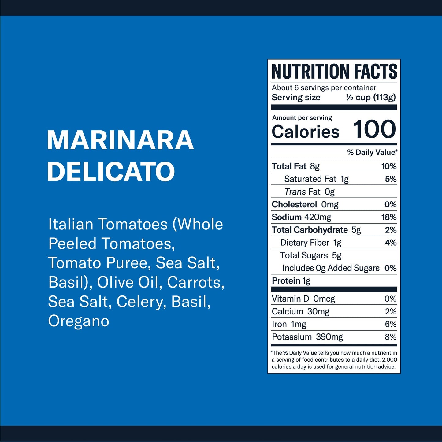 Carbone Marinara Delicato Pasta Sauce | Tomato Sauce Made With Fresh & All-Natural Ingredients | Non Gmo, Vegan, Gluten Free, Lo