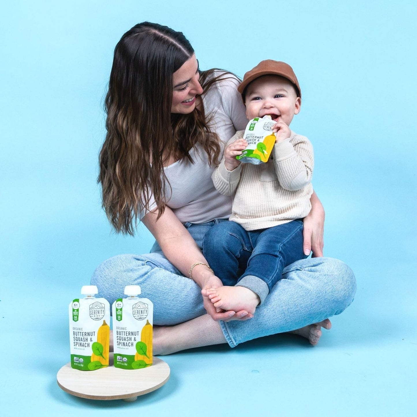 Serenity Kids 6+ Months Certified Organic Baby Food Pouches Veggie Puree  No Sugary Fruits Or Added Sugar  Allergen Free  3.5 Ou