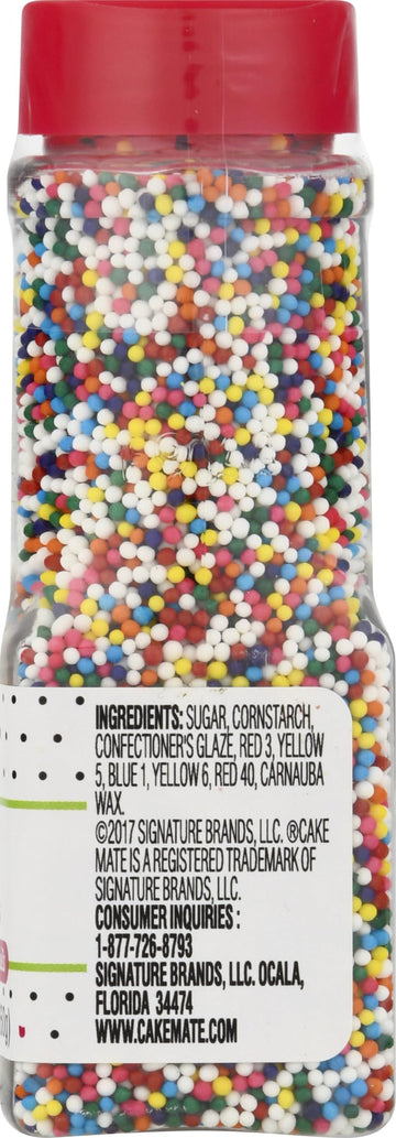 Cake Mate Nonpareils Sprinkles - Edible Colorful Nonpareils Sprinkles For Cupcakes, Cakes, Cookies & Desserts - Perfect For Cake
