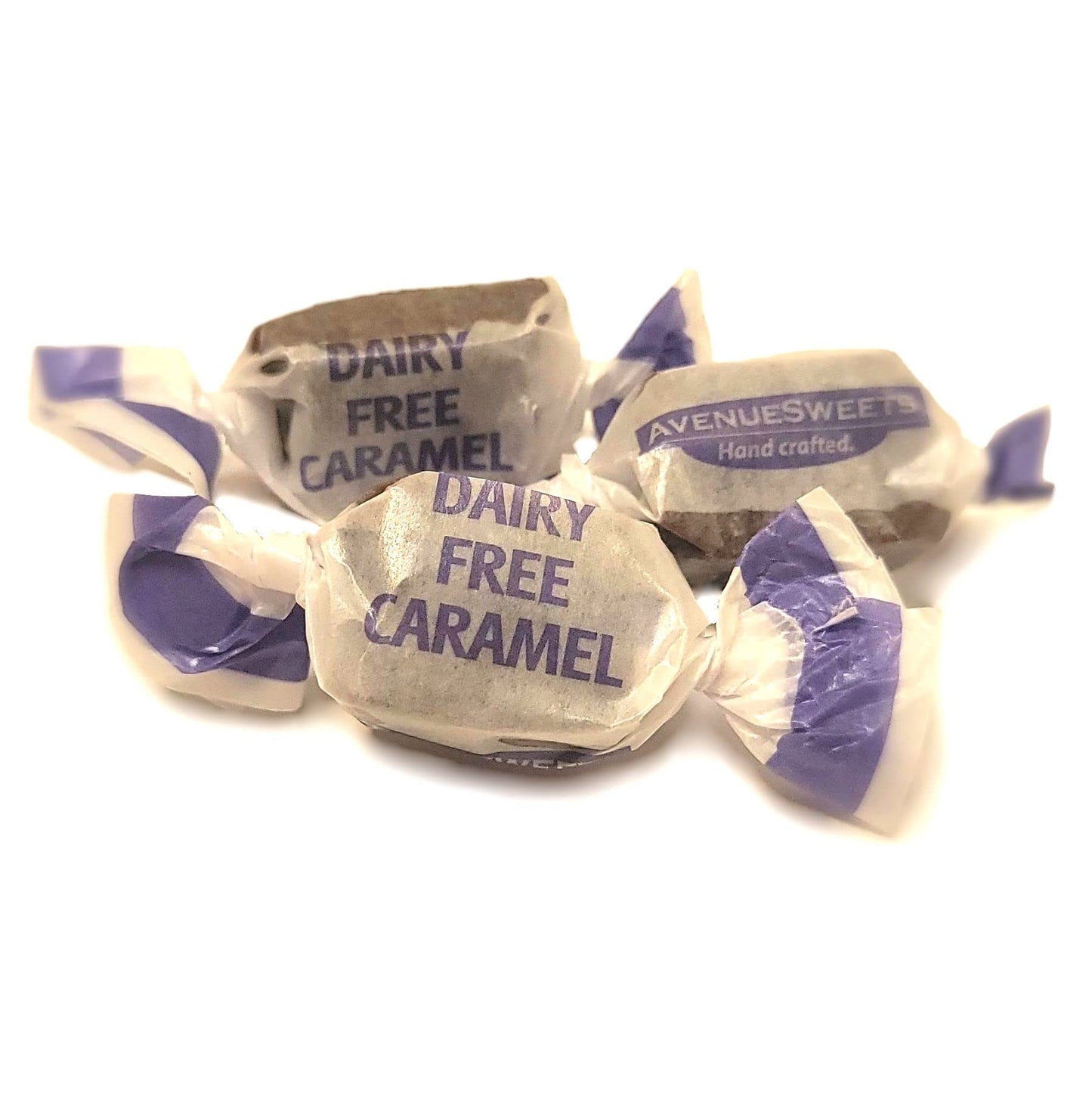 AvenueSweets Handcrafted Dairy Free Vegan Soft Caramels - Sea Salt Chocolate - 2 x 5.2 oz Boxes